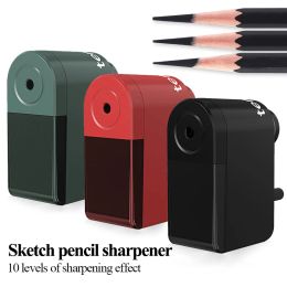 Sharpeners TENWIN 3 color Classic Model Pencil Sharpener Hand Crank Adjustable sharpenners for kids Students Stationery School Supplies