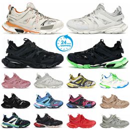 Designer Sneakers Mens Women Track 3.0 3XL Casual Shoes Triple Black White Orange Light Blue Red Pink Beige Tracks 3 Sports Outdoor Trainers 36-45