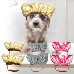 Dog Apparel Pet Shower Cap Waterproof For Cat Bathing Anti-ear Water Hood Cleaning Grooming Supplies Adjustable Bath Hat L6