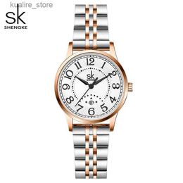 Women's Watches Shengke Woman Fashion Brand Ladies Wrist SK Women Dress es Waterproof Date Clock Gift Montre Femmes L240402