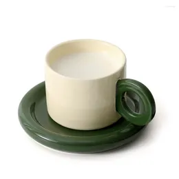 Cups Saucers Christmas Wine Bottle Set Mug For Tea Porcelain Coffee Mugs Ceramic Cup And Crockery Coffe Glasses Tableware Pottery