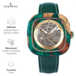 Wristwatches 2024 Arrival BOBOBIRD Men's Mechanical Watch Luxury Wooden Waterproof 3ATM Stylish Timepiece Automatic Movement