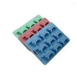 Baking Moulds Silicone Molds Easy To Use Clean Durable High Quality Material Cute Dog Shaped Drink Ice Cubes Mold
