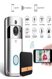New Wireless WiFi Door Bell IR Visual HD Camera Smart Waterproof Security System Wireless WiFi Video Doorbell Smart Phone Intercom4316462
