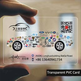 Cards Custom Business Cards Clear Visit Card Waterproof Transparent PVC Plastic Cards Identity Card Personalised Logo Card Printing