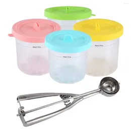 Baking Moulds 4Pack For NINJA Ice Cream Pint Cups NC299AMZ NC300S Series Maker Replacement Storage Jars With Airtight Lids A