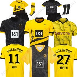 REUS soccer jersey 2023 2024 N.SCHLOTTERBECK ADEYEMI BRANDT 50th anniversary special football shirts SANCHO HALLER MALEN jersey kids kit player version 23 24