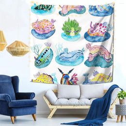 Tapestries Nudibranchs Wall Decor Tapestry With Barb Clips Decorative Customizable Gift Soft Fabric Delicate