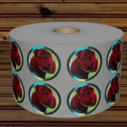 Sticker Rose Sticker Label Printing Custom for Packing Bags