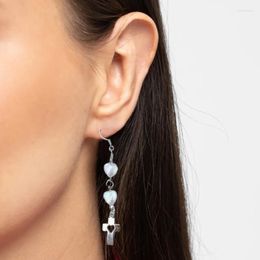 Dangle Earrings Sweet Girl Ear Pendant Accessories Hooks Ornament Love Heart Charm