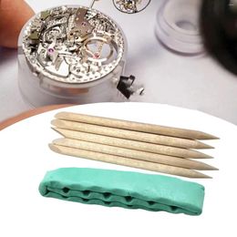 Watch Repair Kits Cleaning Clay Dust Dirt Grease Removal Movement With 5Pcs Wooden Stick For Repairing Watchmaking