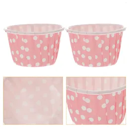 Disposable Cups Straws Ice Cream Jelly Pudding Paper Dessert Container Food Containers