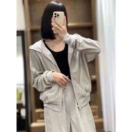 Women's 0C43m704 Autumn Sports Veet Casual Fashion Hooded Cardigan Jacket Wide Leg Pants Two Piece Set Old Cobbler Customised