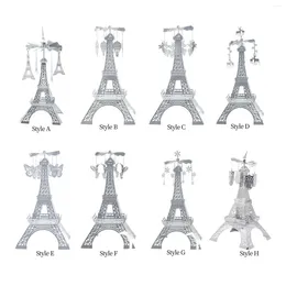 Candle Holders Eiffel Tower Figurine Holder Table Crafts Adornment For Valentine Day Lovely Decor Home Party Supplies