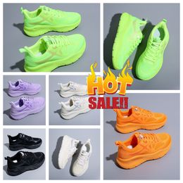 2024 New Versatile and Breathable Couple Sports Shoes Candy Colour Black Lightweight Flat Running Shoes for Men and Women