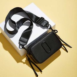 Designer womens handbag New Trendy Womens Wide Strap Colored Small Square Single Shoulder Oblique Cross Double Zipper Camera Bag