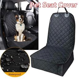 Dog Carrier Car Rear Seat Mat Cushion Protector Pet Cat Waterproof Non-Slip Back Cover Travel Accessories