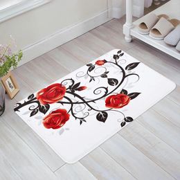 Carpets Rose Spring Beautiful Summer Carpet For Living Room Area Rug Floor Mat Bedside Hallway Doormat Kids Bedroom Home Decoration