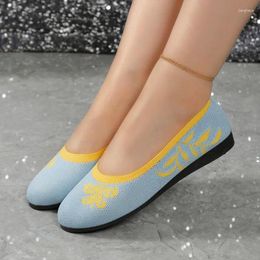 Casual Shoes Fashion Light Mouth Pea Women's Summer Breathable Lazy Step Soft Sole Single Shoe Tide Match Color