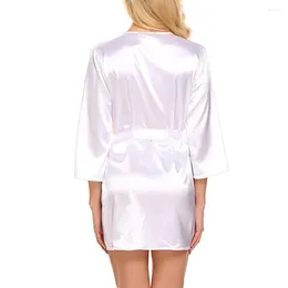 Home Clothing Collection Women's Satin Robes For Summer Soft & Comfy Fabric Ideal Lounging At Or The Beach S XL