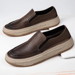 Casual Shoes Men Genuine Leather Footwear Sneakers Walking Outdoor Man Waterproof High Quality