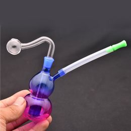 Portable Pocket Glass Bong Oil Burner Water Smoking Pipe Hookah Inner Matrix Honeycomb Recycler Ashcatcher Dab Rigs Bongs with Male Glass Oil Burner Pipe Cheaper