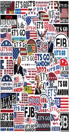 Let039s Go Brandon Pack of 50Pcs USA President Biden Stickers For Luggage Skateboard Notebook Helmet Water Bottle Car decals K4945085