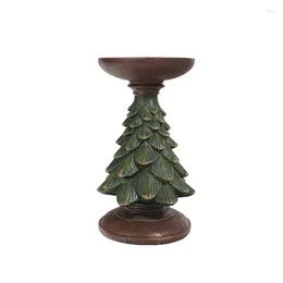 Candle Holders Christmas Tree Candlestick Home Living Room Entrance Desktop Holiday Atmosphere Decorations Shelf Decor