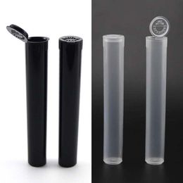 wholesale smoking tubes 115mm*4.5in Pre roll Tube packaging plastic joint holder preroll doob tube with lid Hand Cigarette Maker Container