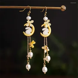 Dangle Earrings 1 Pair Cute Retro Pendant Tassel Hanfu Cheongsam Ear Hooks Jewellery Women Girl Jewellery Gift