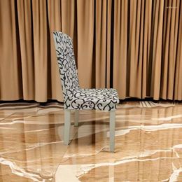 Chair Covers 2024 Modern Minimalist Jacquard Spandex Cover El Bar Restaurant Club Cafe Office Home Universal Type