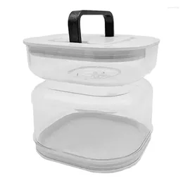 Storage Bottles Wet And Dry Separation Pickle Jar Fermentation Container With Strainer Hourglass Kitchen Items