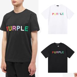 Men'S T-Shirts Mens T Shirts High Street Wear Printed Pattern Loose Cotton Casual Clothing Tee Tops Drop Delivery Apparel Tees Polos Dhmlv