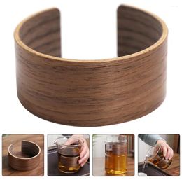 Disposable Cups Straws Walnut Cup Holder Coffee Protector Cover Sleeve Heat-insulation Bottle Outdoor