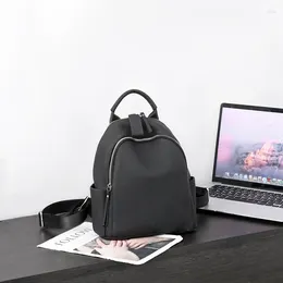 School Bags High Quality Fashion Black Brown White Khaki Top Grain Genuine Leather Small Women Backpack Female Girl Lady Travel Bag M7001