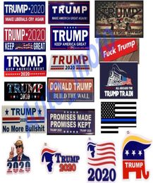 18 type New Styles Donald Trump 2020 Car Stickers 76229cm Bumper Sticker Keep Make America Great Decal for Car Styling Vehi3697308