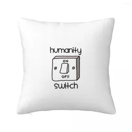 Pillow Humanity Switch Throw Pillowcases Christmas Cases Decorative Sofa