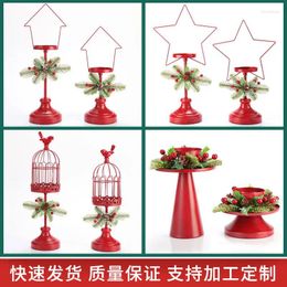 Candle Holders Withered Cross Border Product Lacquer Iron Art Candlestick Creative Retro Decoration Christmas DIY Wedding Candl