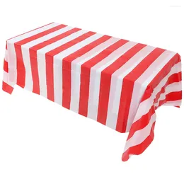 Table Cloth Birthday Party Decoration Tablecloth Striped Circus Outdoor Cover Plastic Favours Tablecloths