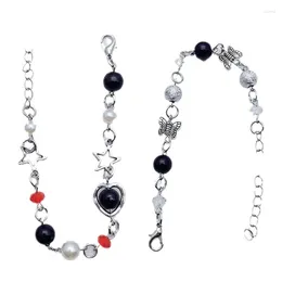 Charm Bracelets Delicate Chain Bracelet Splicing Alloy Material Perfect For Party Daily