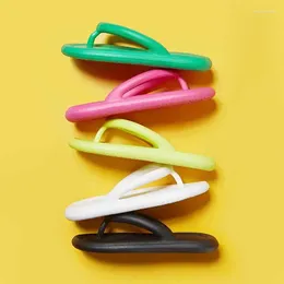 Slippers Women's Summer Flip Flops Solid Colour Thick Sole Beach Slides Non Slip EVA Quick Drying Casual