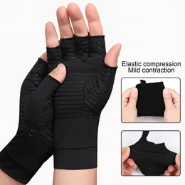 Cycling Gloves 1 Pair Compression Arthritis Prevention Half Finger Silicon Antiskid Therapy UNISEX Wrist Band Pain Relief Hand Protector