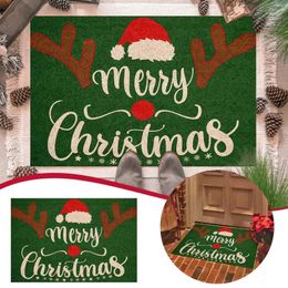 Bath Mats Christmas Floor Mat Bathroom Living Room Welcome Decorative 60X40CM Outside Throw Blanket