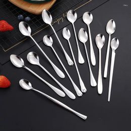 Spoons 304 Stainless Steel Coffee Spoon Ice Creative Long Handle Mixing Thickened For Stirring Dessert