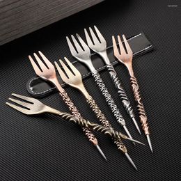 Spoons Home & Living Stainless Steel Kitchen Tool Hookah Fork Fruit Forks Water Pipe Gadget Tableware