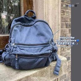 Backpack Bags For Women High-capacity Softback Zipper Unisex Backpacks Cotton Fashion Solid Color High Quality Schoolbags Girls