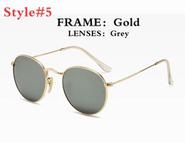 Designer Men Women Sunglasses 3447 Glasses Luxury Black Frame Metallic Polarised UV400 Glass Lens Sunglasses Premium Edition with Box W4Y5