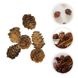 Vases 50 Pcs Small Pine Cone Po Props Decorative Dried Fruit Mini Artificial Balls Cones Realistic Ornaments