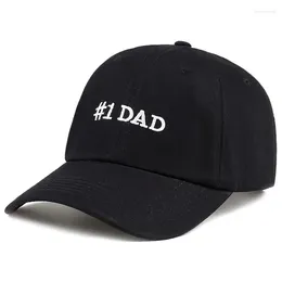 Ball Caps Unisex #1 DAD Embroidery Baseball Spring And Autumn Outdoor Adjustable Casual Hats Sunscreen Hat