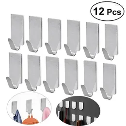 Hooks Adhesive Hook Wall Towel Self Shower Towels Bathroom Hat Hanging Hangers Inside Bathrooms Sticky Steel Stainless Rack